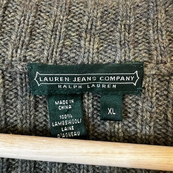 Ralph Lauren Jean Cardigan 100% Lambswool size XL - Picture 5 of 5